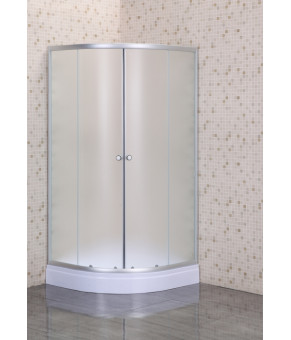Душевая кабина Mixxus PLAIN (100*100 см) SCT02-100X100X195-FB Satin матовое стекло (MI6897)