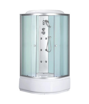 Бокс душевой с гидромассажем Mixxus STRONG SBH01-90x90x215 - FB SATIN с высоким поддоном (MI6888)