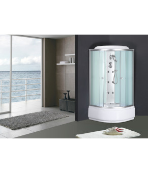 Бокс душевой с гидромассажем Mixxus STRONG SBH01-90x90x215 - FB SATIN с высоким поддоном (MI6888)