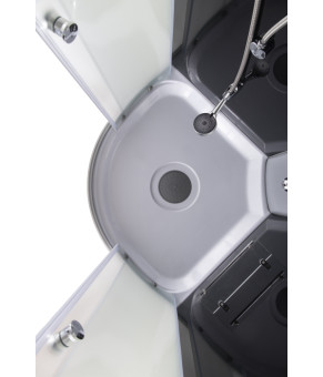 Бокс душевой с гидромассажем Mixxus STRONG SBH01-90x90x215 - FB SATIN с высоким поддоном (MI6888)