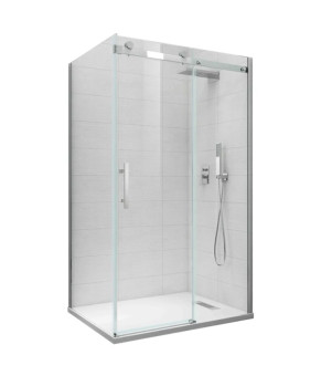 Боковая стенка для душевой кабины Koer SR SW01-90x200-TR-07 Прозрачное стекло Easy Clean 8мм, Графит (KR5382)