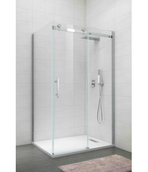 Боковая стенка для душевой кабины Koer SR SW01-90x200-TR-07 Прозрачное стекло Easy Clean 8мм, Графит (KR5382)