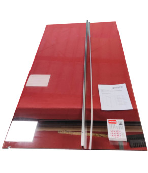 Боковая стенка для душевой кабины Koer SR SW01-90x200-TR-07 Прозрачное стекло Easy Clean 8мм, Графит (KR5382)