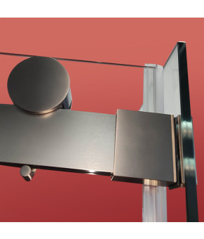 Боковая стенка для душевой кабины Koer SR SW01-90x200-TR-07 Прозрачное стекло Easy Clean 8мм, Графит (KR5382)