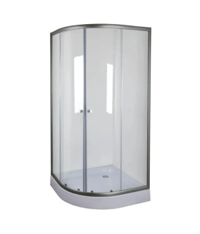 Душевая кабина mixxus PLAIN (90*90 см) SC01-90x90x185-TR GRAPHITE прозрачное стекло (MI6902)