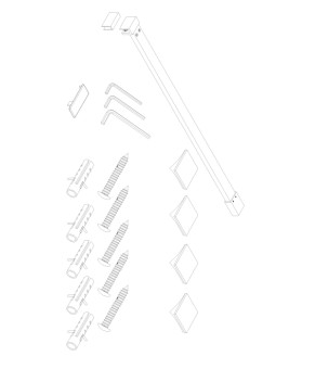 Душевая перегородка Koer SR SP01-120x200-TR-01 Walk-In 120см, прозрачное стекло Easy Clean 8мм, хром (KR5394)