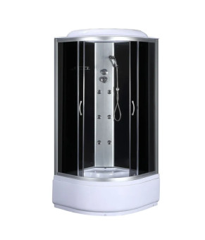 Бокс душевой с гидромассажем Mixxus STRONG SBH01-90x90x215-GR SATIN с высоким поддоном (MI6889)