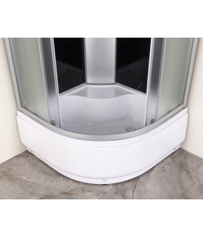 Бокс душевой с гидромассажем Mixxus STRONG SBH01-90x90x215-GR SATIN с высоким поддоном (MI6889)