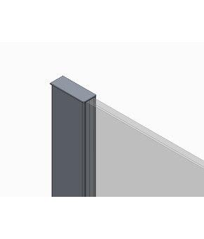 Душевая перегородка Koer SR SP03-120x200-TR-01 Walk-In прозрачное стекло Easy Clean 8мм, хром (KR5398)