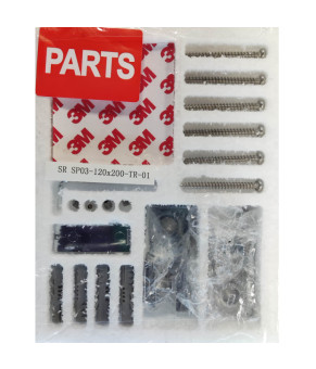 Душевая перегородка Koer SR SP03-120x200-TR-01 Walk-In прозрачное стекло Easy Clean 8мм, хром (KR5398)