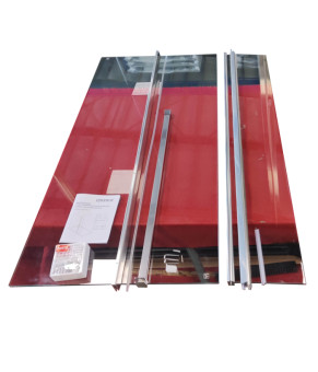 Душевая перегородка Koer SR SP03-120x200-TR-01 Walk-In прозрачное стекло Easy Clean 8мм, хром (KR5398)