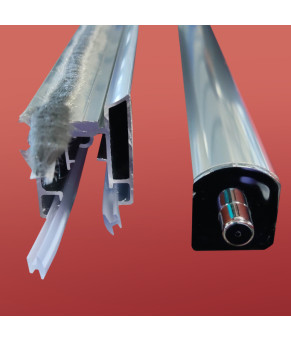 Душевая перегородка Koer SR SP03-120x200-TR-01 Walk-In прозрачное стекло Easy Clean 8мм, хром (KR5398)