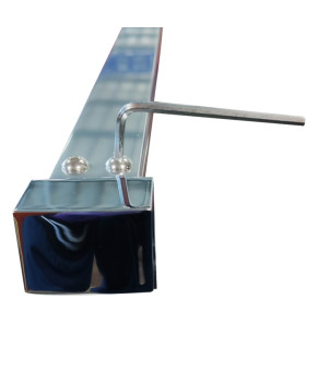 Душевая перегородка Koer SR SP03-120x200-TR-01 Walk-In прозрачное стекло Easy Clean 8мм, хром (KR5398)