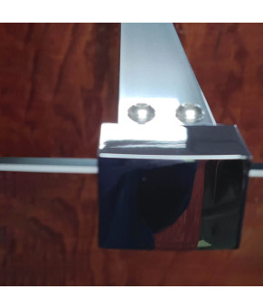 Душевая перегородка Koer SR SP03-120x200-TR-01 Walk-In прозрачное стекло Easy Clean 8мм, хром (KR5398)