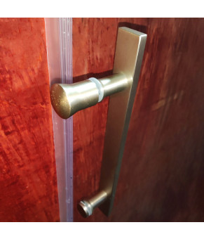 Двери в нишу Koer SR SD01 120x200 см, прозрачное стекло, никель (KR5379)