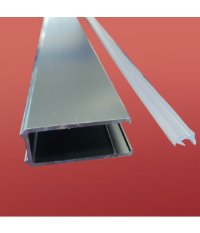 Двери в нишу Koer SR SD01 120x200 см, прозрачное стекло, никель (KR5379)