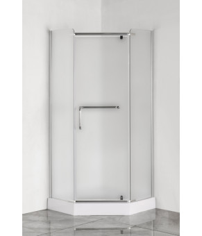 Душевая кабина с низким поддоном Mixxus LINES SCT01-90X90X198-TR CHROME прозрачное стекло 6мм (MI6913)