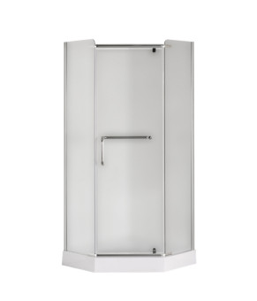Душевая кабина с низким поддоном Mixxus LINES SCT01-90X90X198-TR CHROME прозрачное стекло 6мм (MI6913)