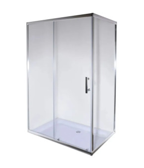 Душевая кабина mixxus HARD SC 01-100x80x185-TR CHROME прозрачное стекло (MI6911)