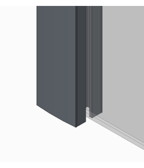 Стеклянная шторка на ванну Koer SR BS04 95x140см Графит (KR5404)