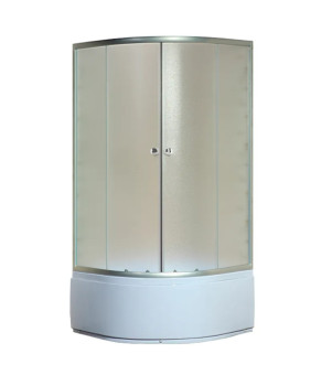 Душевая кабина с высоким поддоном Mixxus (90*90 см) PLAIN SCT01-90x90x195-FB Satin матовое стекло (MI6894)