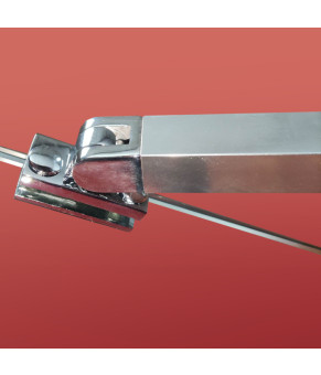 Боковая стенка Koer SR SW04-80x200-TR-01 прозрачное стекло Easy Clean 10мм, хром (KR5389)