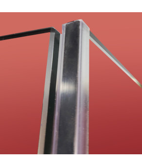 Боковая стенка Koer SR SW04-80x200-TR-01 прозрачное стекло Easy Clean 10мм, хром (KR5389)