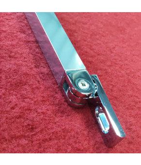 Боковая стенка Koer SR SW04-80x200-TR-01 прозрачное стекло Easy Clean 10мм, хром (KR5389)