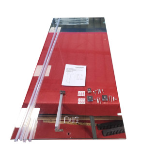 Боковая стенка Koer SR SW04-80x200-TR-01 прозрачное стекло Easy Clean 10мм, хром (KR5389)