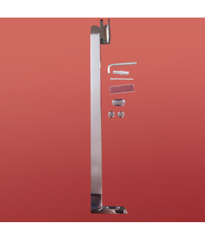 Боковая стенка Koer SR SW04-80x200-TR-01 прозрачное стекло Easy Clean 10мм, хром (KR5389)