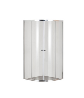 Душевая кабина без поддона Mixxus PLAIN  (90*90 см) SC01-90x90x185-TR CHROME прозрачное стекло (MI6899)