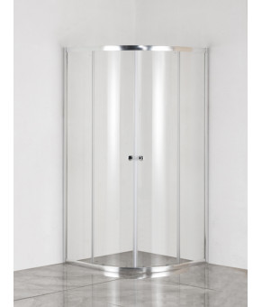 Душевая кабина без поддона Mixxus PLAIN  (90*90 см) SC01-90x90x185-TR CHROME прозрачное стекло (MI6899)