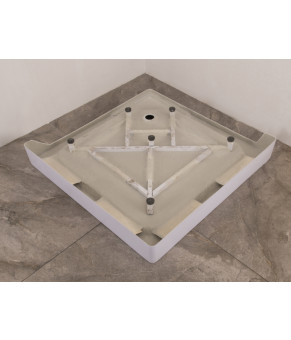 Душевая кабина с низким поддоном Mixxus CUBIC SCT01-90x90x195-FB CHROME матовое стекло 4мм (MI6903)
