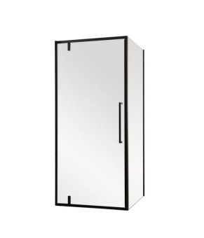 Душова кабіна без піддону Mixxus Premium BEVEL SC01-90x90x195-TR Black прозоре скло 6мм (MI6864)