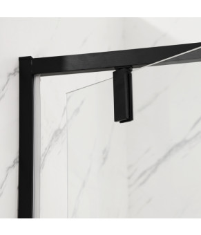 Душова кабіна без піддону Mixxus Premium BEVEL SC01-90x90x195-TR Black прозоре скло 6мм (MI6864)