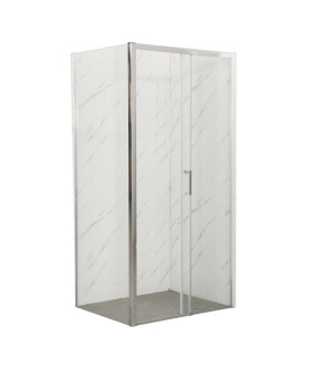 Душова кабіна без піддону Mixxus Premium DIVERSE SC03-120x80x195-TR Chrome прозоре скло 6мм (MI6867