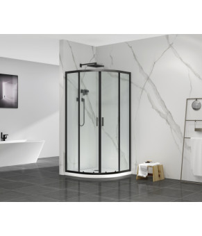 Душевая кабина Mixxus Premium (90*90 см) DIVERSE SC01-90x90x195-TR Black  (MI6860)