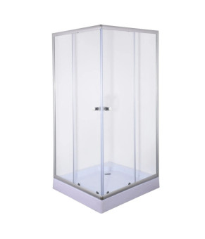 Душевая кабина mixxus CUBIC (90*90 см) SC01-90x90x185-TR CHROME прозрачное стекло (MI6906)