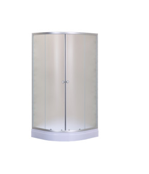 Душевая кабина с низким поддоном Mixxus PLAIN SCT02-90x90x195-FB Satin матовое стекло 4мм (MI6896)