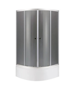 Душевая кабина с высоким поддоном Mixxus PLAIN (90*90 см) SCT01-90x90x195-GR SATIN серое тонированное стекло (MI6895)