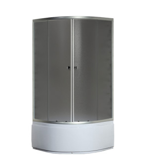 Душевая кабина с высоким поддоном Mixxus PLAIN (90*90 см) SCT01-90x90x195-GR SATIN серое тонированное стекло (MI6895)