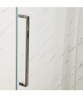 Душова кабіна без піддону Mixxus Premium BEVEL SC01-100x80x195-TR Chrome прозоре скло 6мм (MI6869)