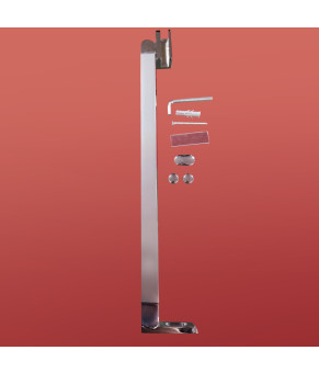 Двери в нишу Koer SR SD04-100x200-TR-01 прозрачное стекло Easy Clean 10мм, хром (KR5386)