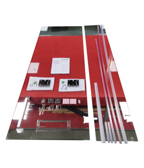 Двери в нишу Koer SR SD04-100x200-TR-01 прозрачное стекло Easy Clean 10мм, хром (KR5386)