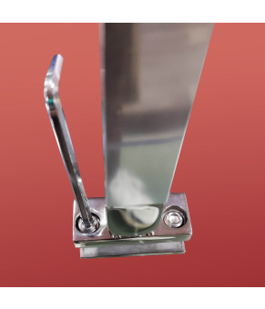 Двери в нишу Koer SR SD04-100x200-TR-01 прозрачное стекло Easy Clean 10мм, хром (KR5386)