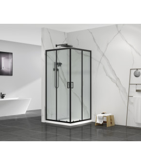 Душевая кабина Mixxus Premium (90*90 см) DIVERSE SC02-90x90x195-TR Black (MI6862)