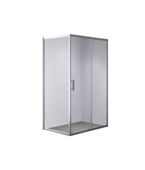 Душевая кабина без поддона mixxus HARD (120*80 см) SC01-120x80x185-TR CHROME прозрачное стекло (MI6912)