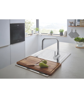 Змішувач для кухні з висувним виливом Grohe Minta (32322002)