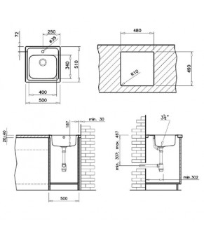 Кухонная мойка Teka Eline 1B (11137003)