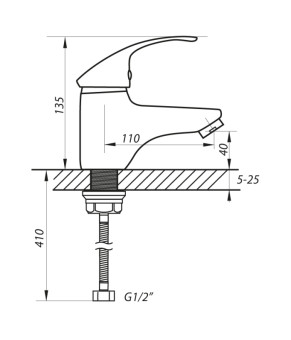 Змішувач для умивальника Zerix BIT-A 181 (ZX0003)